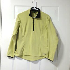 Eastern Mountain Sports Lime Green Pull Over Zipper Fleece Size Small